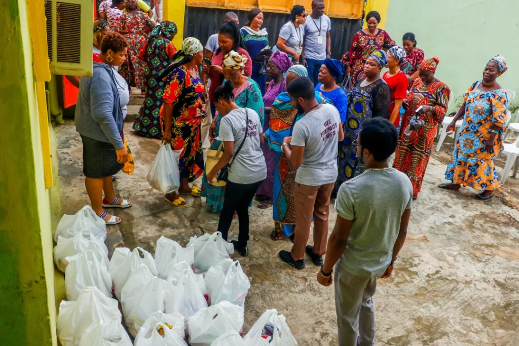 Widows in Nigerian being supported by the Supportive Pillar Foundation