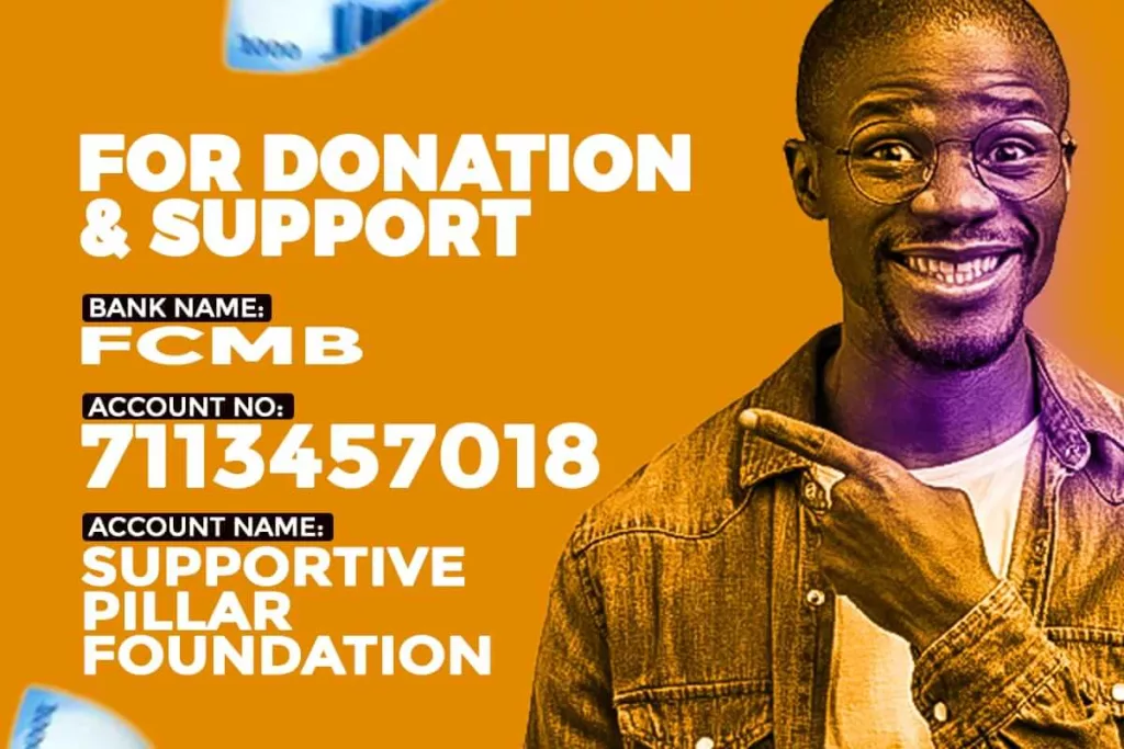 Supportive Pillar Foundation Bank Details For Support Donations