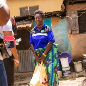 assisting a less privileged widows in a local community in Nigeria