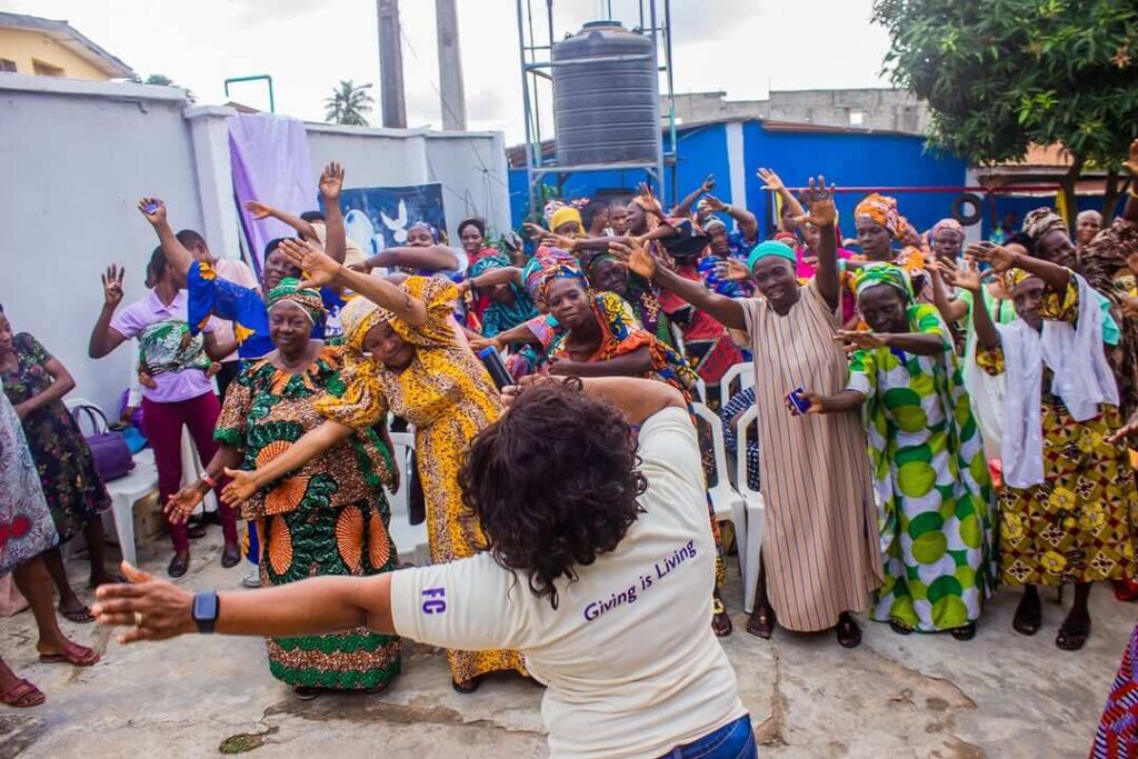 SPF team creating bonds with community widows in lagos nigeria